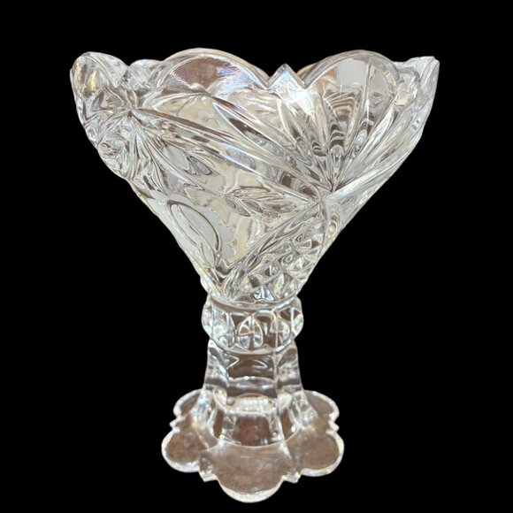 Vintage Footed Crystal Sherbert/Berry Dishes - Heavy! - Picture 3 of 5